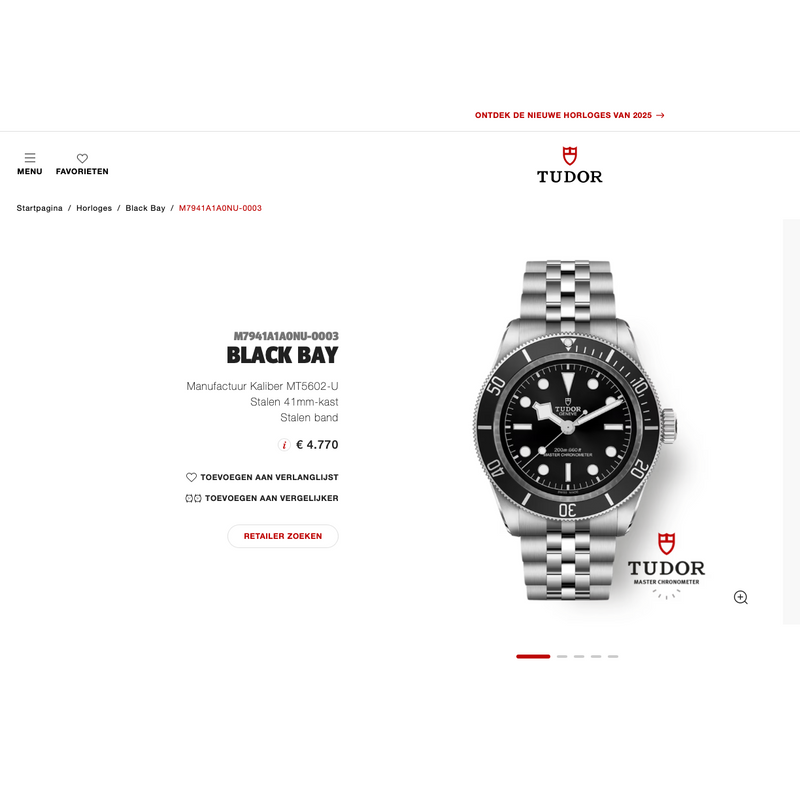 Image 7 of Tudor Black Bay '41' 7941A1A0NU; Automatic men's watch