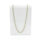 Image 1 of Gold long twisted link necklace | 72 cm