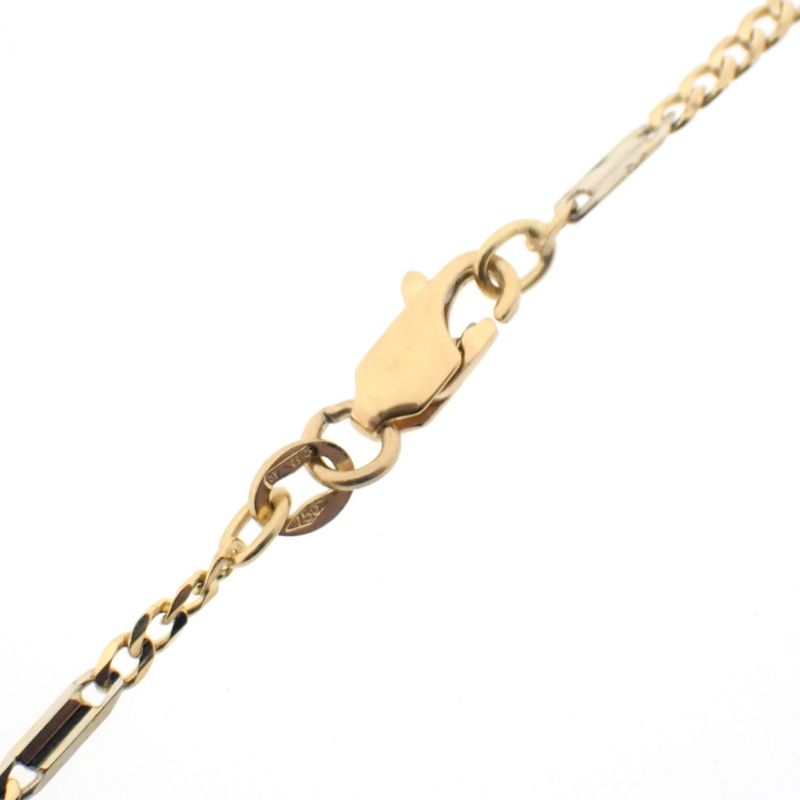 Image 8 of Two-tone gold Figaro link chain