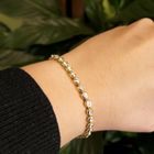 Image 9 of 18K gold tennis bracelet with diamond; 2.57 ct. | 18 cm