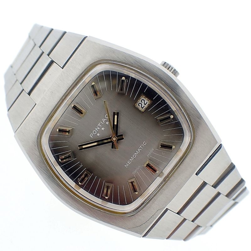 Image 2 of Pontiac Memomatic; Vintage men's watch
