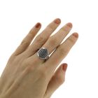 Image 4 of Silver ring; Flower of life