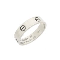 White gold ring; Cartier