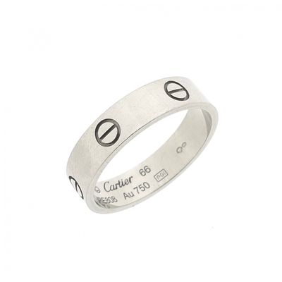 Image 1 of White gold ring; Cartier