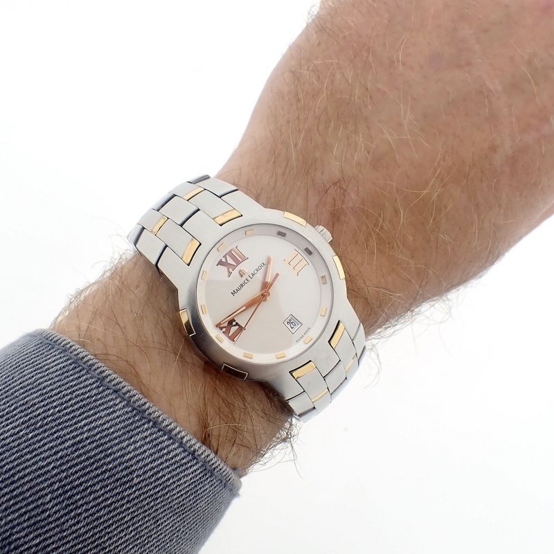 Image 10 of Maurice Lacroix Milestone; Gold/steel men's watch