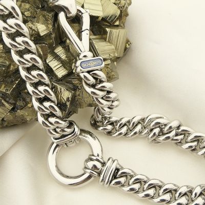 Image 2 of White gold gourmet link chain