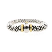 Fope bicolor gold mesh link bracelet