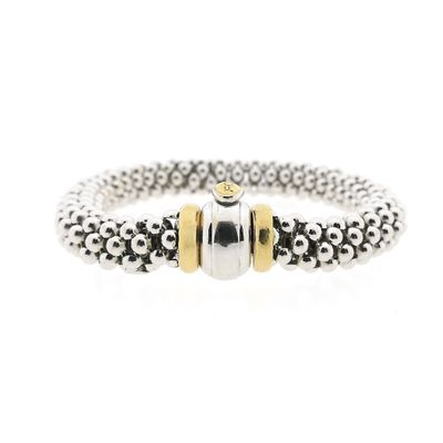 Image 1 of Fope bicolor gold mesh link bracelet