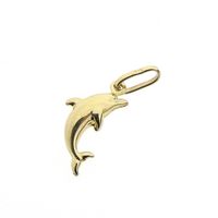Golden dolphin pendant