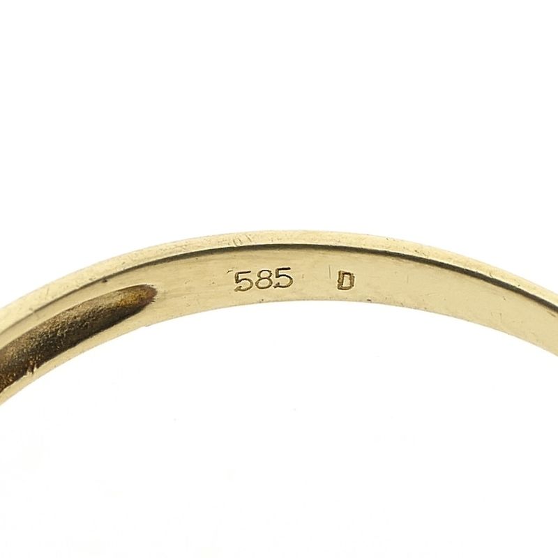 Image 6 of Gold solitaire ring with diamond | 0.03 ct.