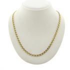 Image 1 of Gold navy/gourmet link necklace