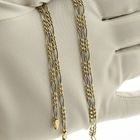 Image 8 of Two-tone gold Figaro link chain