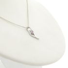 Image 8 of Silver pendant with a pink zirconia