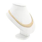Image 3 of Tricolor Gold Panther Link Necklace