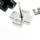 Image 5 of ILARA silver cross earrings