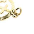 Image 9 of Gold pendant; Faith, hope, and love