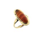 Image 1 of Vintage gold ring with carnelian bandagate