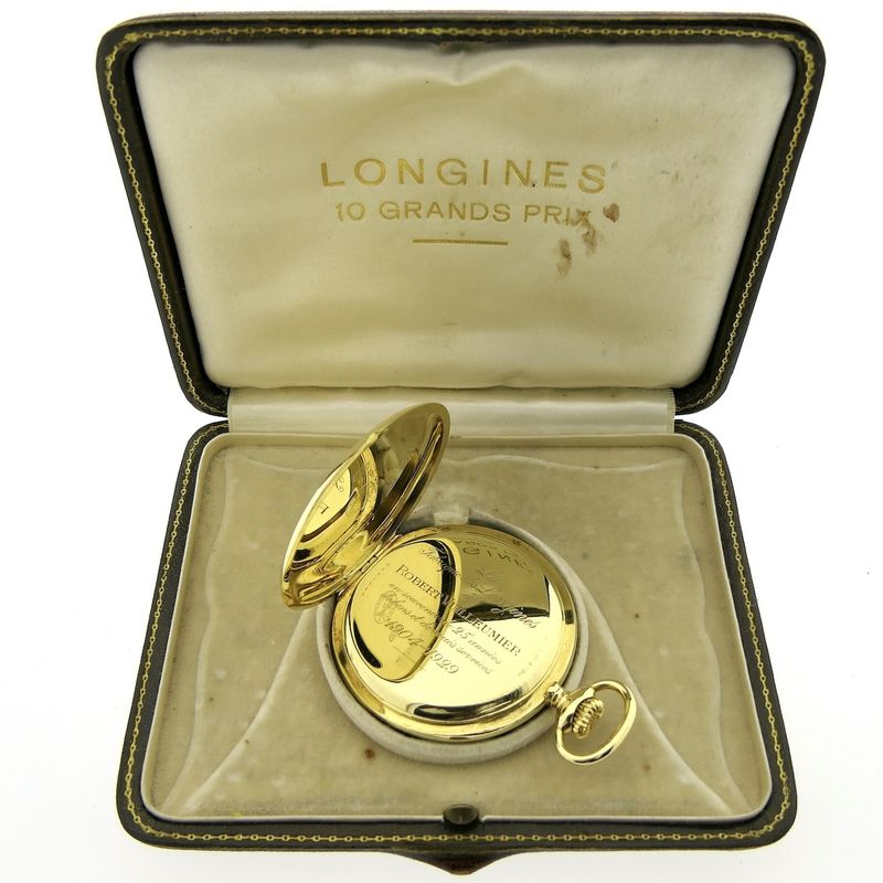 Image 10 of Longines '10 Grand Prix'; Antique 18k gold pocket watch