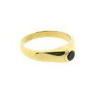 Image 4 of Gold solitaire ring with sapphire
