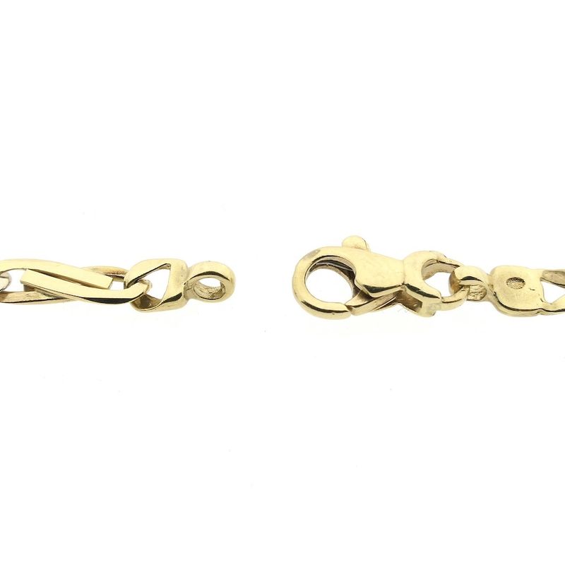 Image 5 of Two-tone gold infinity link chain