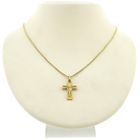 Image 9 of Antique gold pendant of a cross with corpus