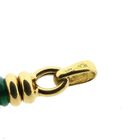 Afbeelding 6 van Gouden ketting met lapis lazuli en malachiet | 43,5 cm