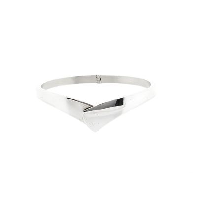 Image 1 of Silver Slave Bracelet; Size M