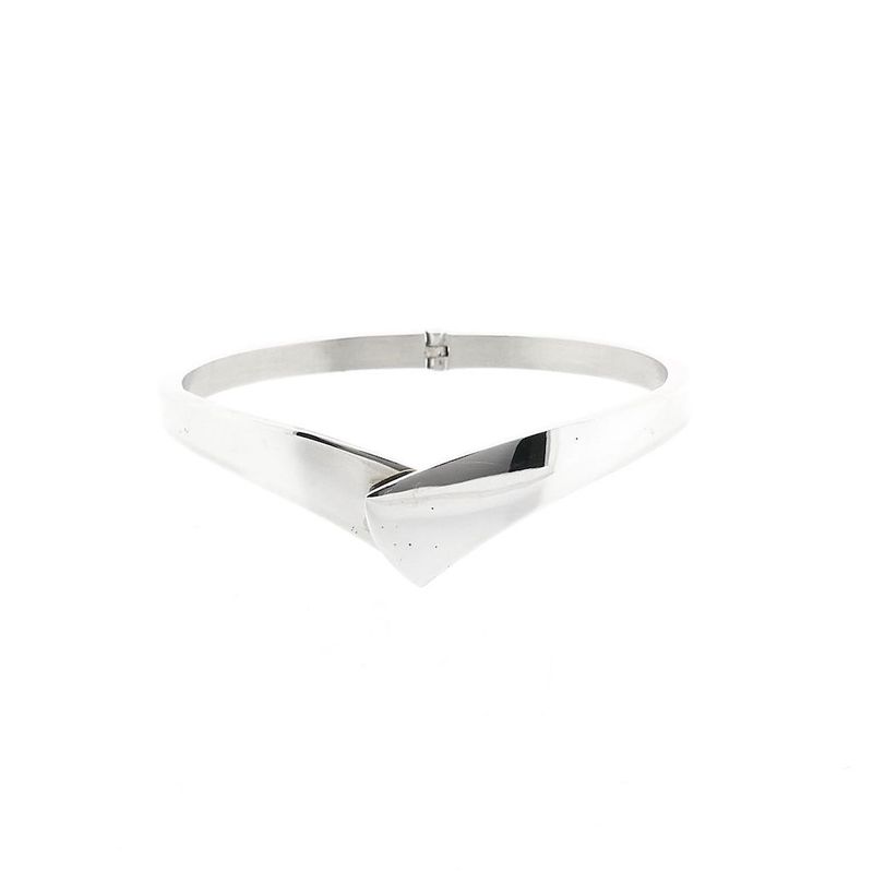 Image 1 of Silver Slave Bracelet; Size M