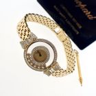 Image 12 of Chopard Happy Diamonds; Gouden dameshorloge met diamanten