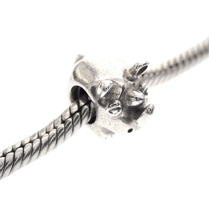 Image 2 of Pandora charm; Silver; Rhinoceros