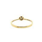 Image 4 of Gold solitaire ring with diamond; 0.01 ct.