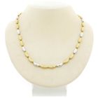 Image 1 of Two-tone gold fantasy link necklace