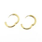 Image 5 of Gold matte earrings | Ø 20 mm