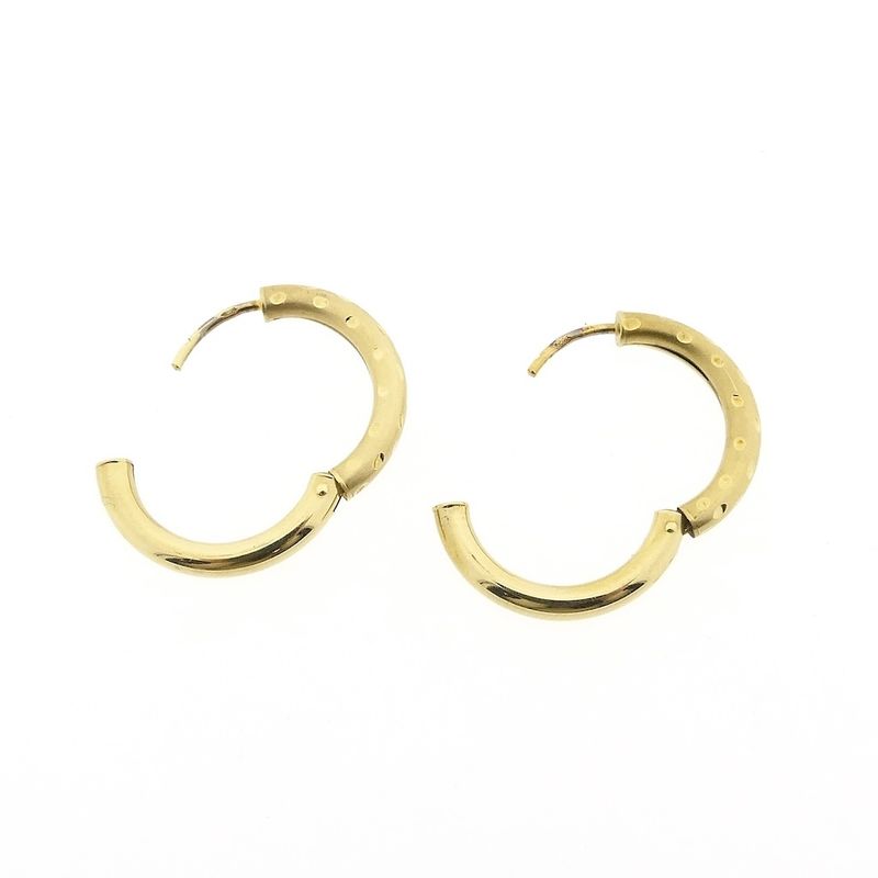 Image 5 of Gold matte earrings | Ø 20 mm
