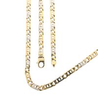 Bicolor Gold Marine Link Necklace
