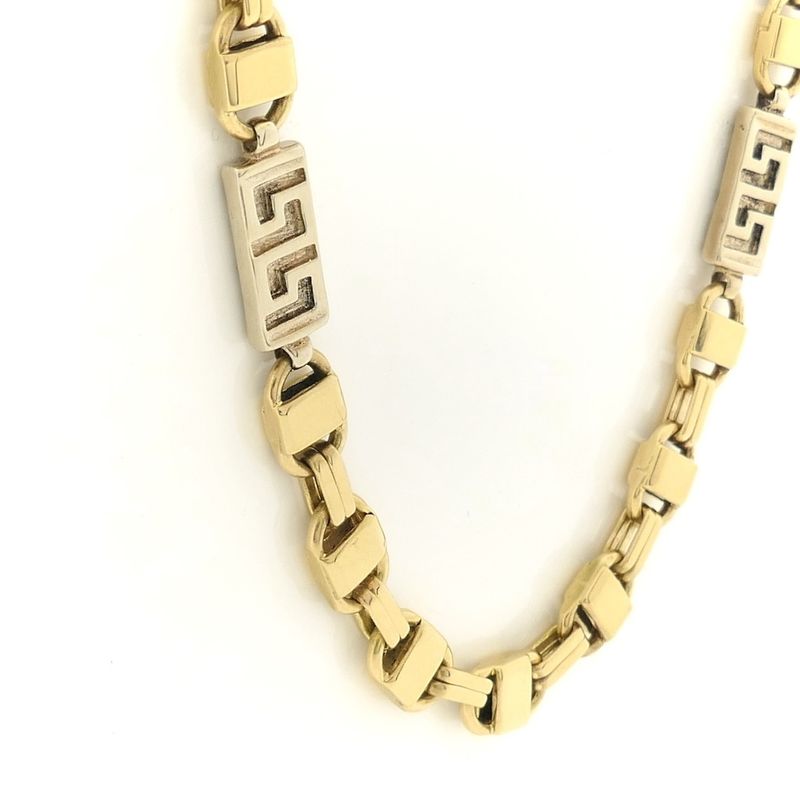 Image 5 of Two-tone gold fantasy link chain