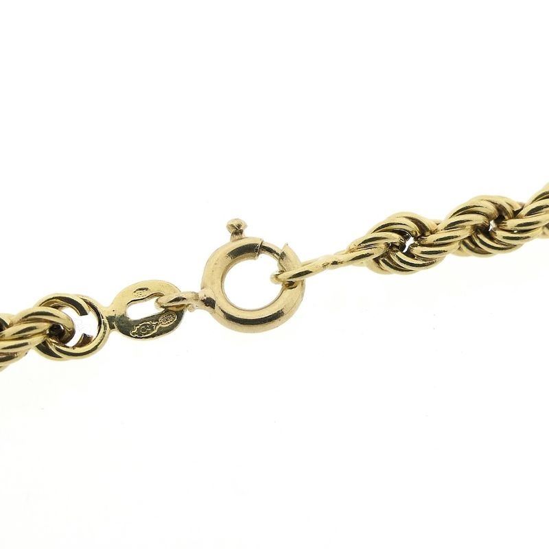 Image 5 of Gold twisted link chain | 51 cm