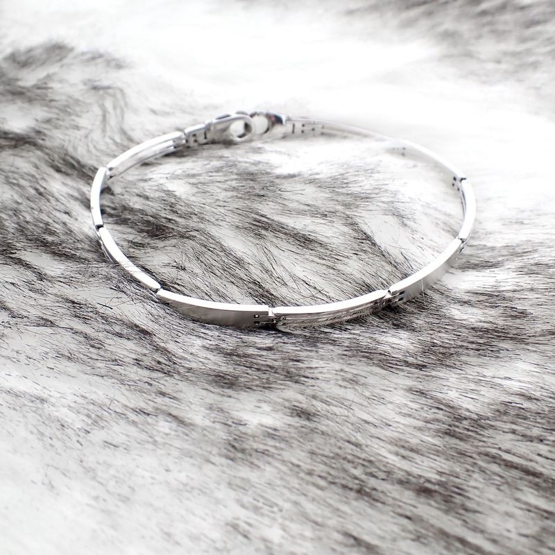 Image 6 of White gold fantasy link bracelet