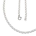 Image 1 of Silver jasseron necklace | 60 cm