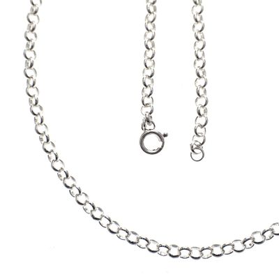 Image 1 of Silver jasseron necklace | 60 cm