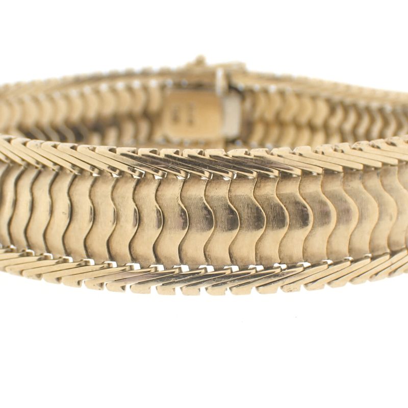 Image 8 of Vintage wide gold bracelet