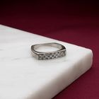Image 2 of White Gold Ring with Diamond; 0.23 ct; 18 Karat; Size 17.75