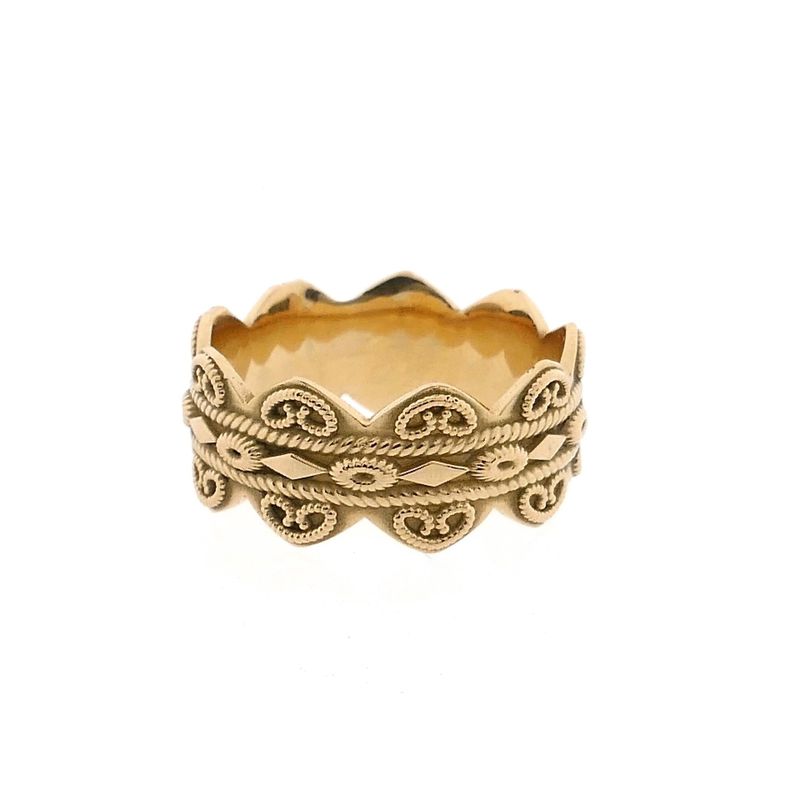 Image 3 of Vintage Gold Filigree Ring