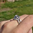 Image 7 of White gold ring with diamonds; 0.40 ct.