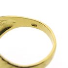 Image 6 of Gold ring of a lion's head with zirconia