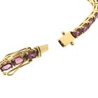 Image 7 of Gold bracelet with pink tourmaline | 18 cm