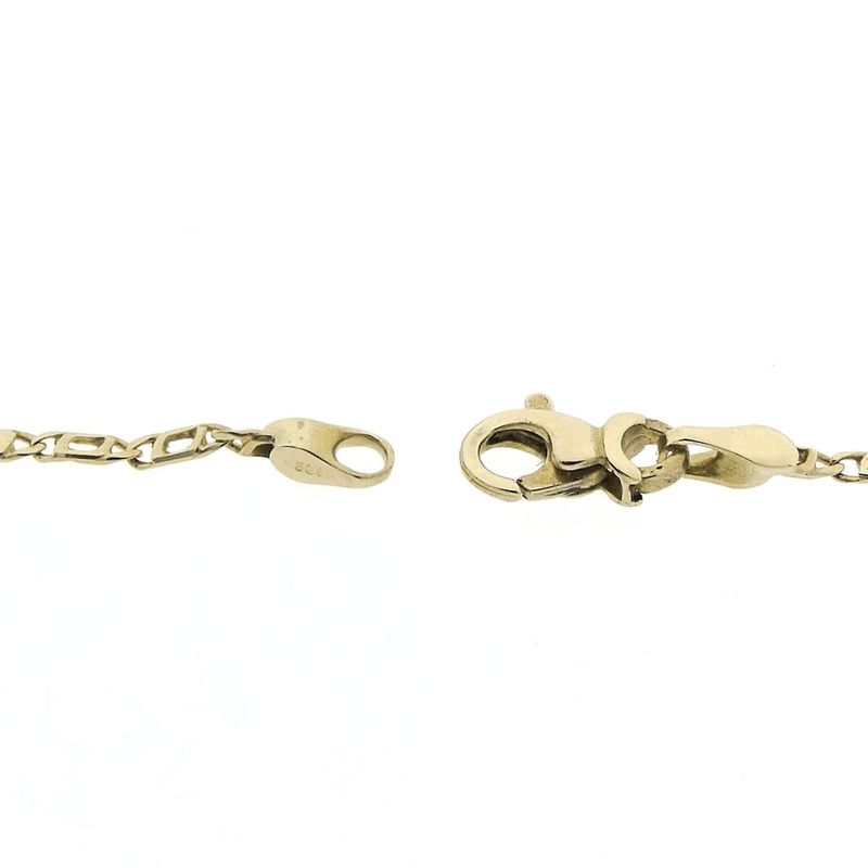 Image 4 of Gold closed Figaro link chain | 50 cm