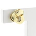 Image 3 of Gold stud earrings knot