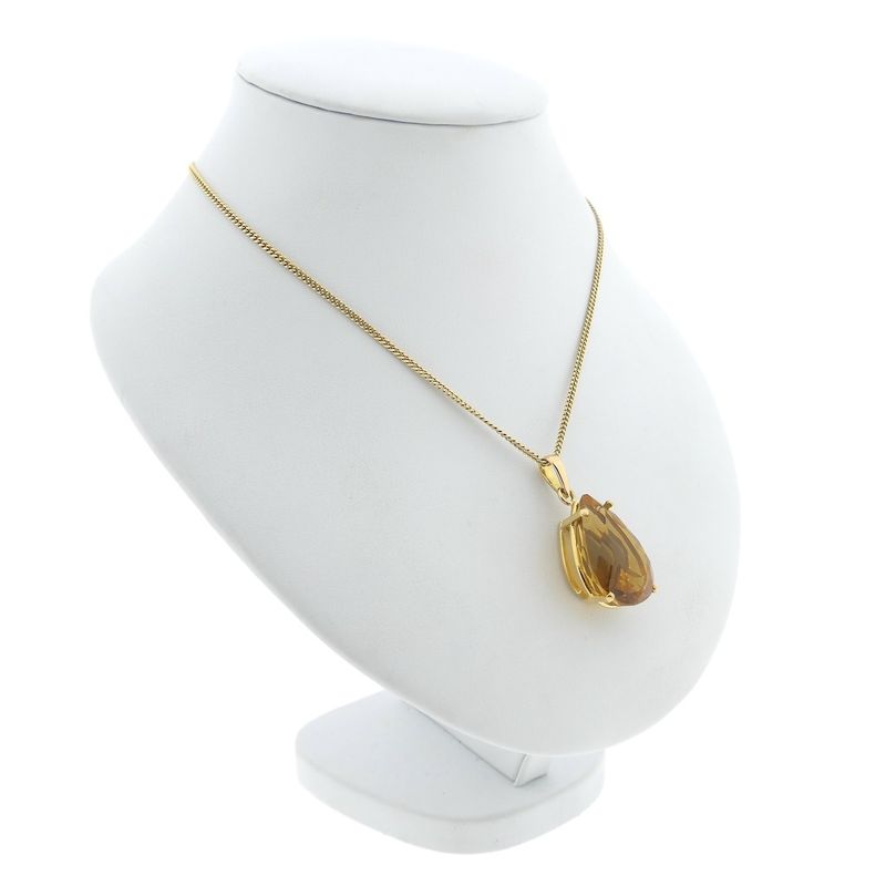 Image 8 of Gold pendant with citrine