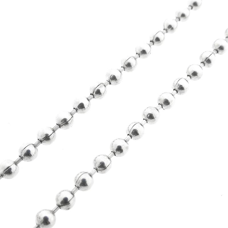 Image 5 of Silver ball link necklace